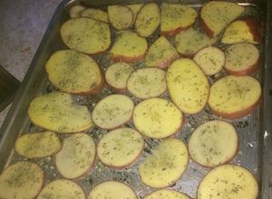 Una foto de Papas al horno con sal y orégano