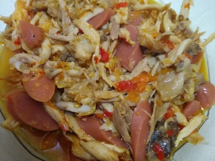 Langkah Gampang Membuat Resep Balado Ayam Suwir with Sosis Sapi yang Enak