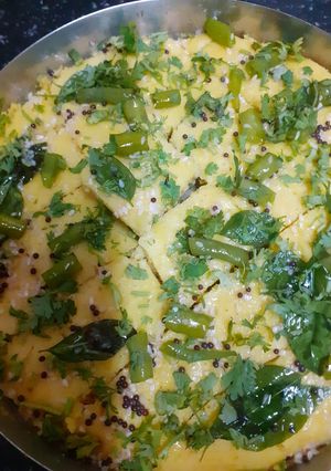 A picture of Soy Khaman Dhokla.