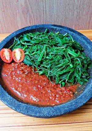 Foto resep Brambang Asem Kangkung