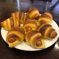 A picture of Croissant sausage roll.