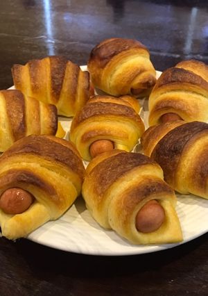 A picture of Croissant sausage roll.