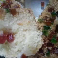 A picture of Suji tutifruti cake.