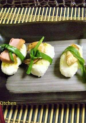 A picture of Japanese Nigiri Sushi.