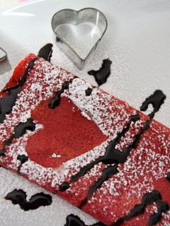Una foto de Crepes red velvet