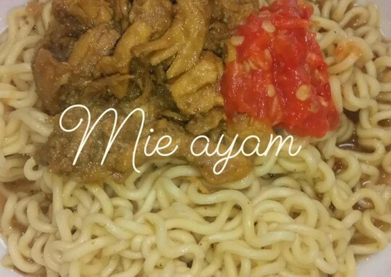 Mie Ayam Bumbu Jawa Simple