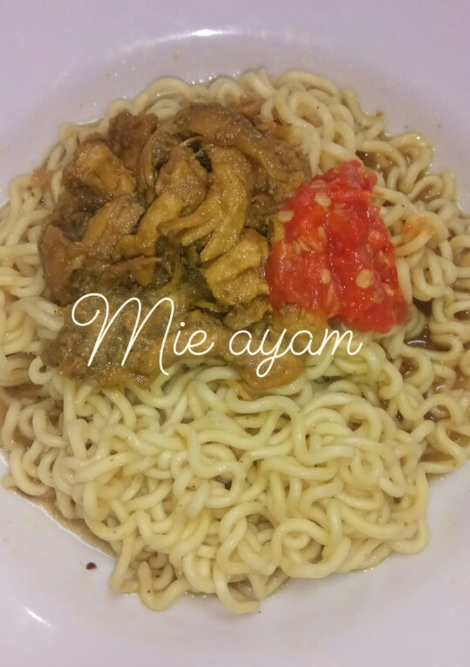 Foto resep Mie Ayam Bumbu Jawa Simple