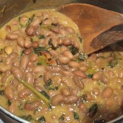 A picture of Leftover beans in coconut.