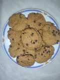 Cookies με Βρώμη, Φυστικοβούτυρο και Σταγόνες Σοκολάτας