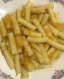 Pasta con salsa de zapallo