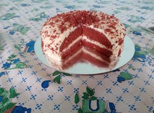 Una foto de Pastel Red velvet