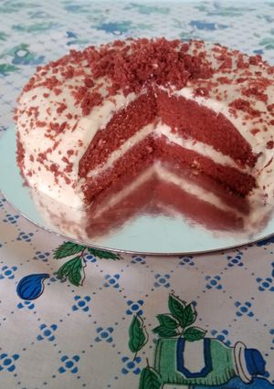 Una foto de Pastel Red velvet