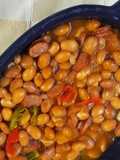 Feijão com Linguiça estufados