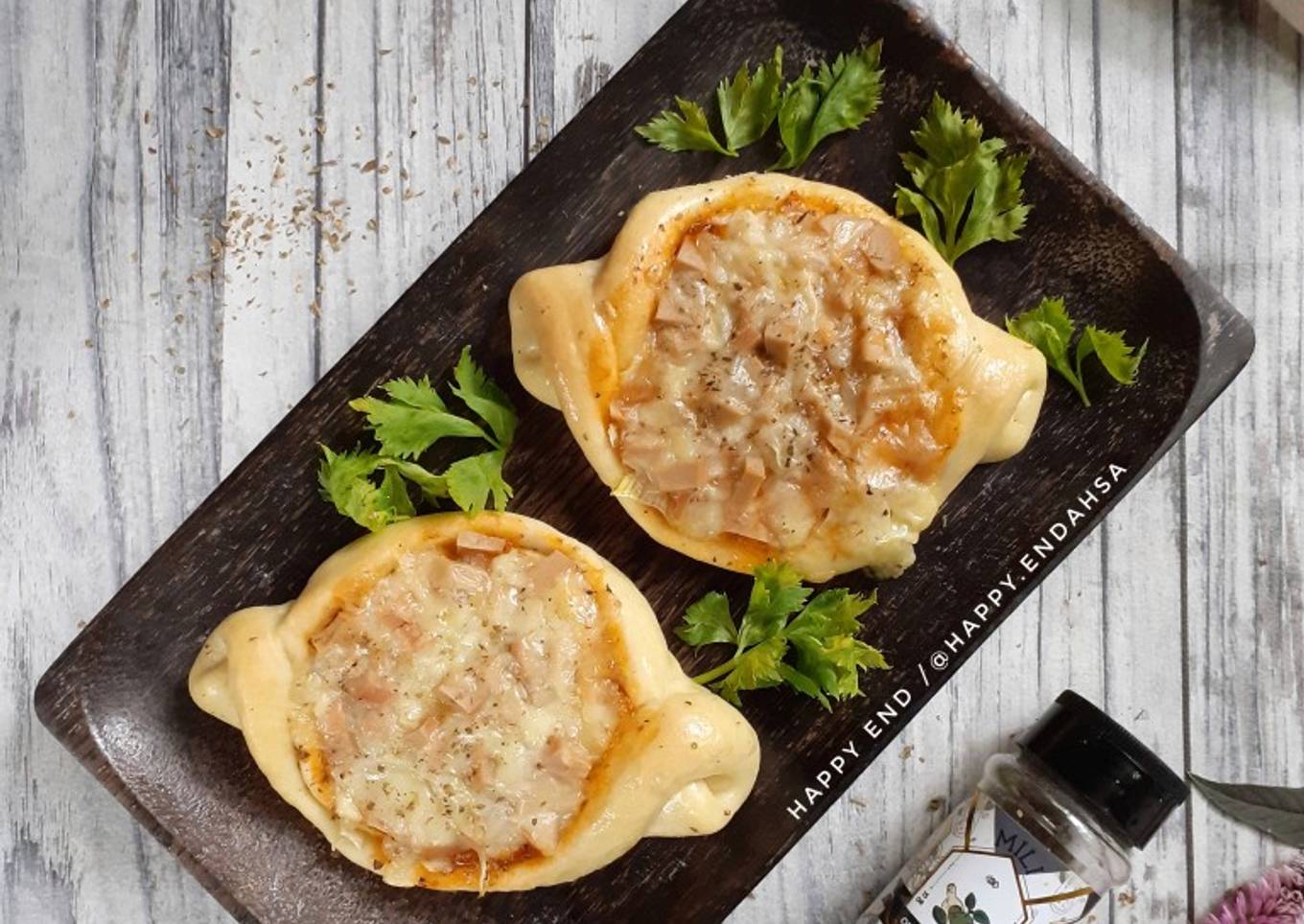 Oregano Mozza Bread ala Pizza (metode autolisis)