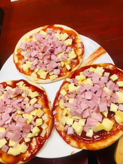 Una foto de Pizza para niños regodeones