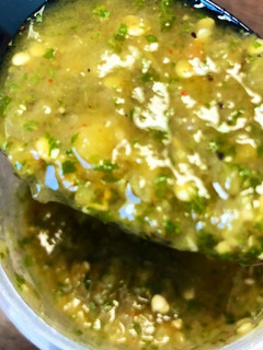 A picture of Burns Homemade Salsa Verde.