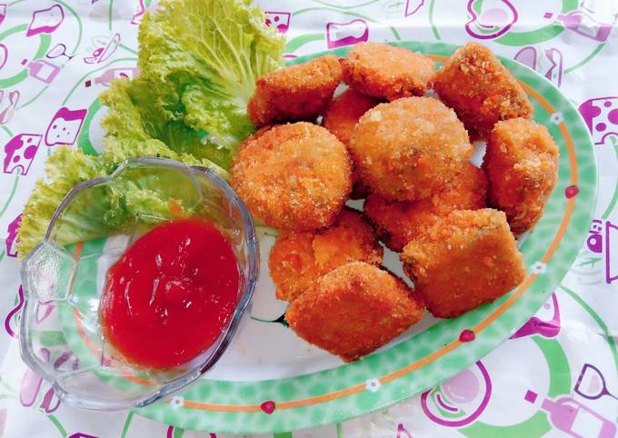 Fried vegetables with bread crumbs aka nugget TTS (tahu,tempe&sayur)a ala Dapoer Mamake 👩‍🍳