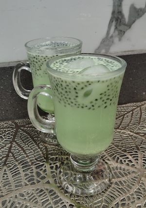 A picture of Chia Seeds pistachio Fizz.