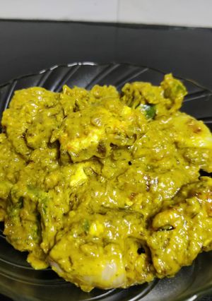 A picture of Haryali Paneer Tikka Masala.