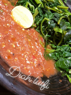 Foto resep Plecing kangkung sambal limau