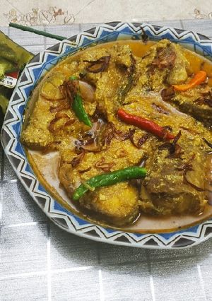 রুই মাছের কোরমা। রেসিপির প্রধান ছবি
