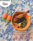 Cơm gạo lứt và Đùi gà rim nước dừa