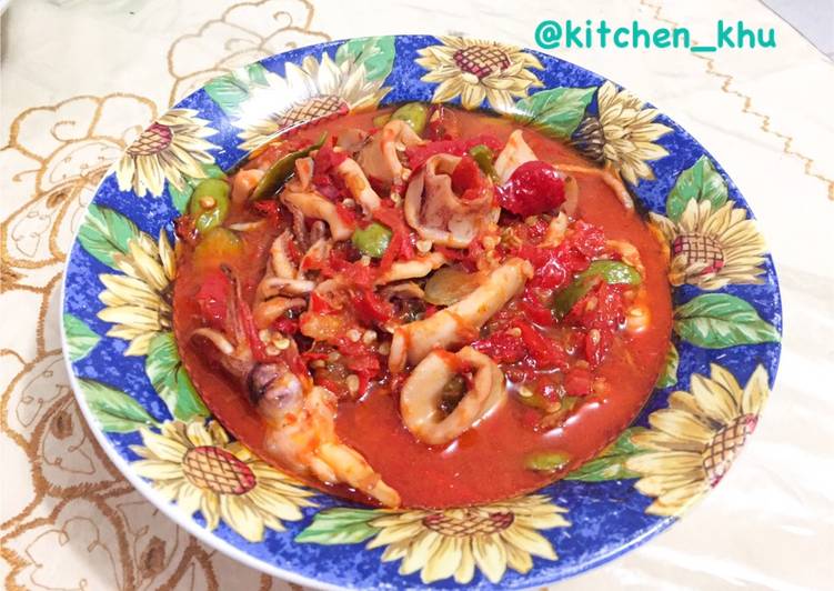 Resep Tumis Cumi Pete Pedas, Enak Banget
