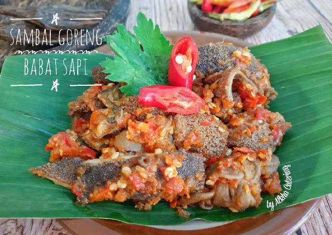 Anti Ribet, Bikin Sambal Goreng Babat Sapi Sederhana Dan Enak