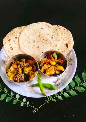 A picture of Fry potato chatpata Fry aloo.