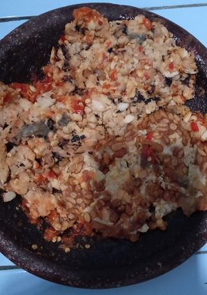 Foto resep Sambel Kencur tempe bakar/goreng