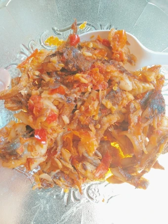 Cara Mudah Membuat Resep Sambal terasi goreng ikan asap suwir yang Bikin Ngiler Anti Ribet, Uenak Banget