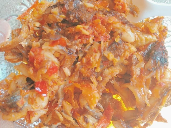 Cara Mudah Membuat Resep Sambal terasi goreng ikan asap suwir yang Bikin Ngiler Anti Ribet, Uenak Banget