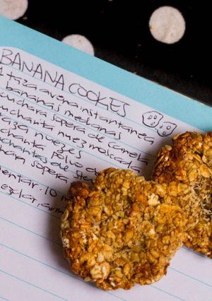 Una foto de Galletitas proteicas de banana