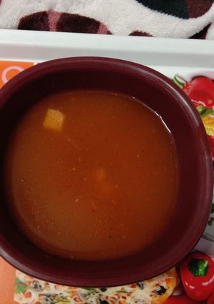 A picture of Tomato soup.