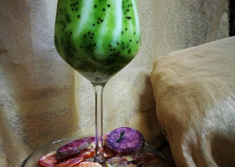 Kiwi �? Milk shake