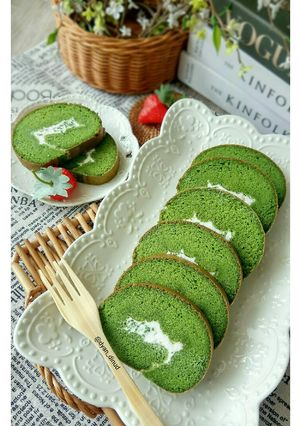 Foto resep Matcha Rollcake Bolu Gulung Bolgul Premium no SP