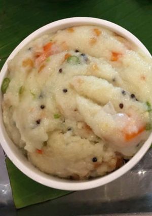 A picture of Vegetable Upma.