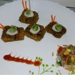 A picture of Oats moong daal tikki.