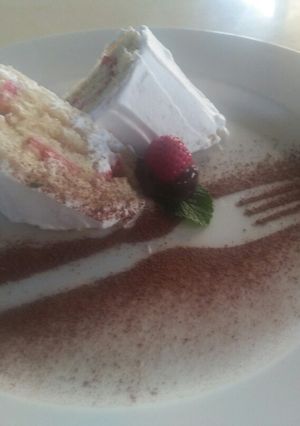 A picture of Vanilla swiss roll.
