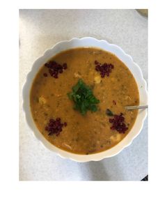 عکسی از دستور سوپ جو