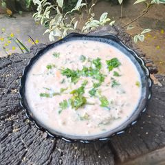 A picture of Cucumber raita.