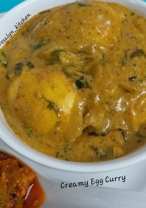 A picture of Creamy Egg Curry.
