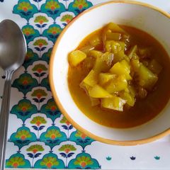 A picture of Bottle gourd/ lauki curry(without onion and tomato).