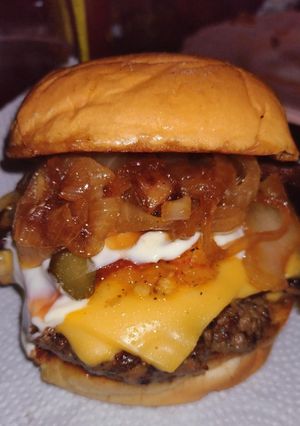 Una foto de Hamburguesa de carne. ❤️
