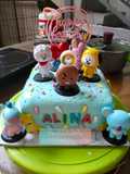 Fondant birthday cake