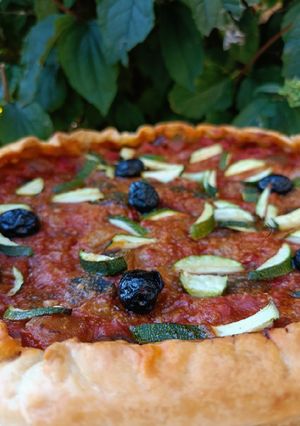 Une photo de 🌱Tarte à la ratatouille (express)