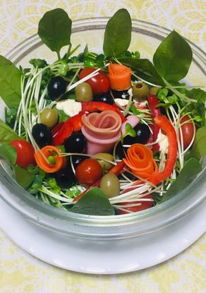 Una foto de Ensalada Navideña!