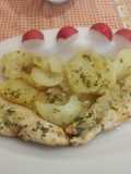 Filetes de Caballa al horno con patatas