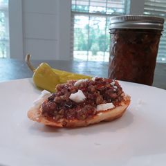 Greek olive spread A picture of Greek olive spread.