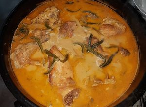 Una foto de Pollo rostizado a la crema